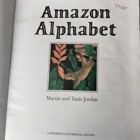Amazon Alphabet  Book Martin Tanis Jordan Paperback Large Picture Book - Picture 8 of 9